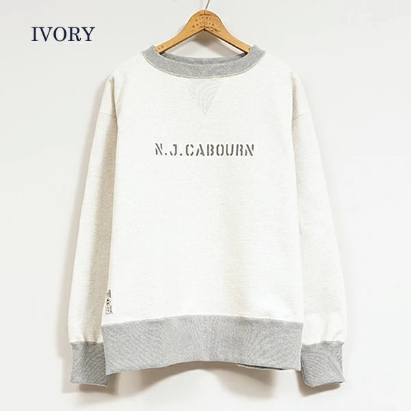 Nigel Cabourn 1950s CREW NECK SWEATSHIRT 20.5oz LETTERED