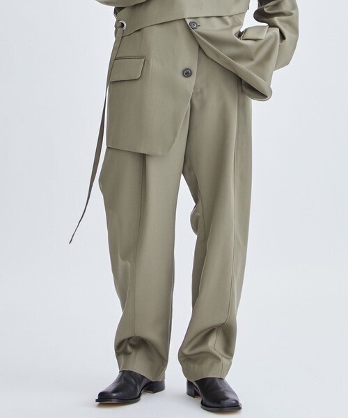 UJOH STUDIOUS別注 WIDE TAPERED PANTS