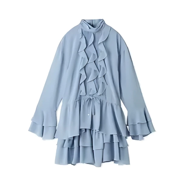 LILY BROWN シフォンフリルセットアップ