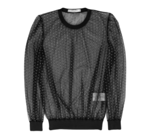GIVENCHY dotted sheer blouse