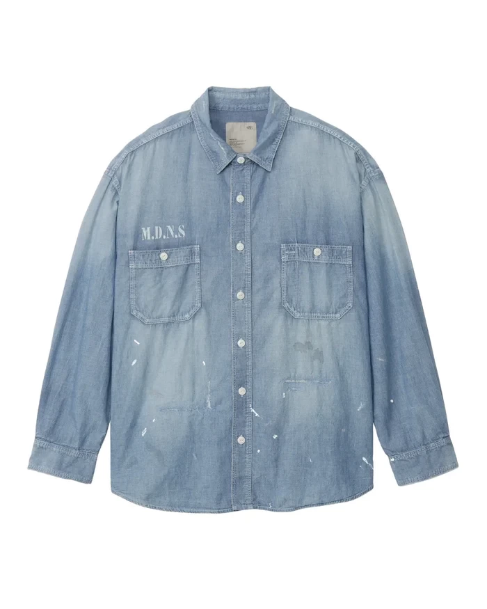 MADNESS HARD AGING CHAMBRAY NEP BD SHIRT