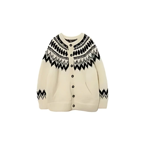 AMERICAN RAG CIE ノルディッククルーネックカーディガン