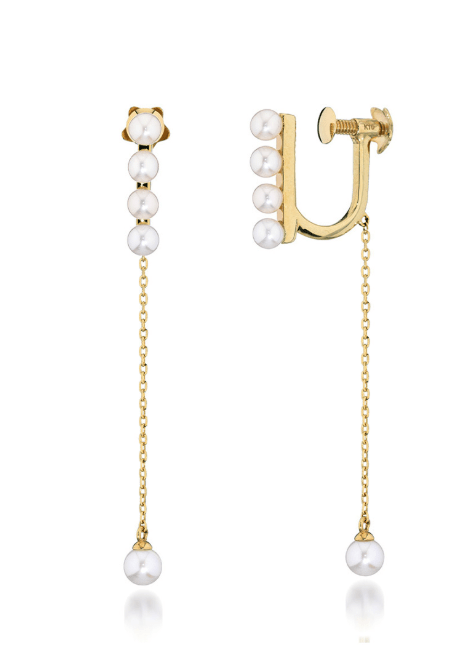 STAR JEWELRY K10 イヤリング PEARL EARRINGS