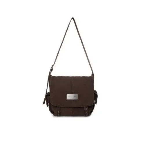 Matin Kim VINTAGE WASHED COTTON MESSENGER BAG
