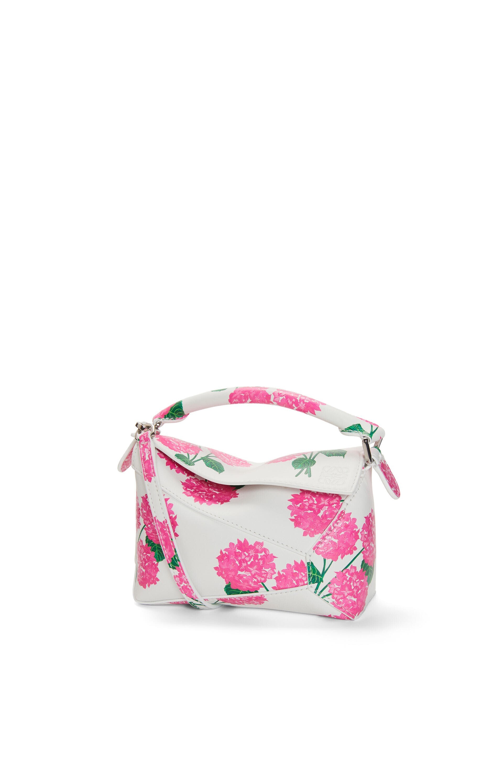 LOEWE フラワー パズルエッジ バッグ ミニ（サテンカーフ）