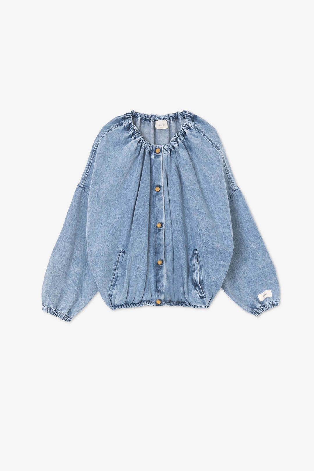 ALYSI bomber denim bleach blue