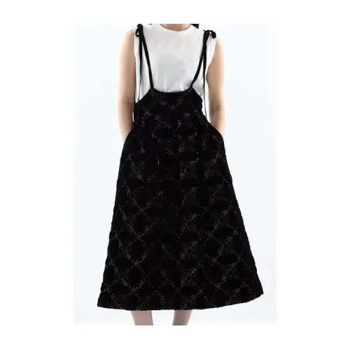 TANAKA DAISUKE palace tiles quilted overalls skirt