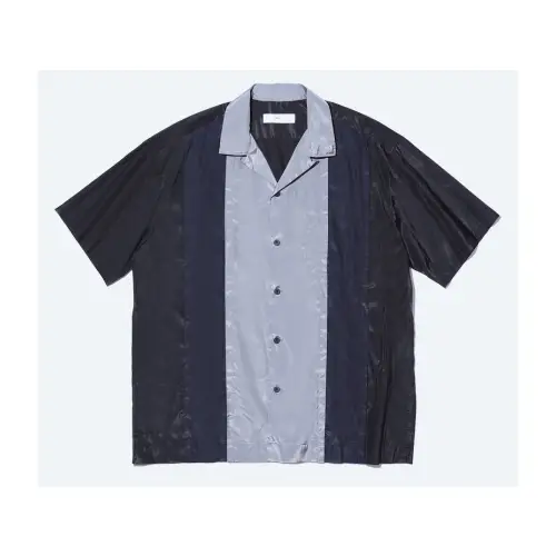 TOGA VIRILIS POLYESTER COTTON TAFFETA S/S SHIRT
