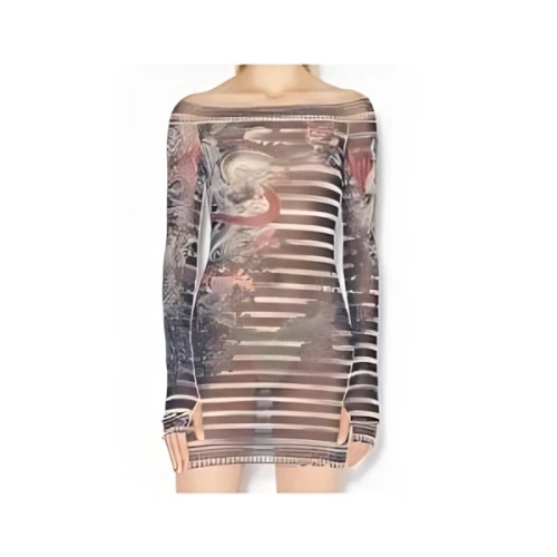 Jean Paul Gaultier THE SHORT BLUE SAILOR TATTOO DRESS