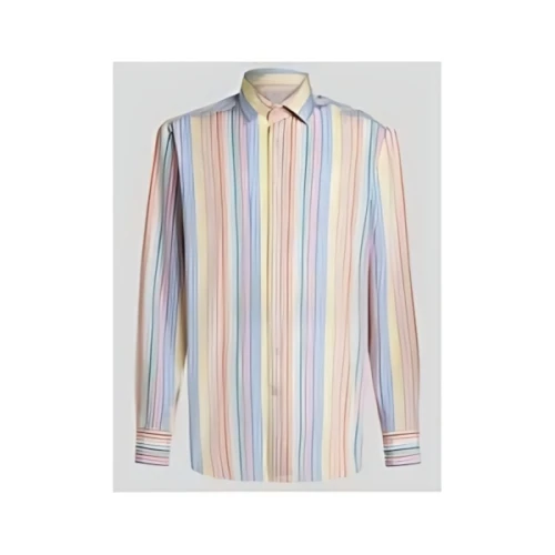 ETRO マルチカラーストライプ シャツ