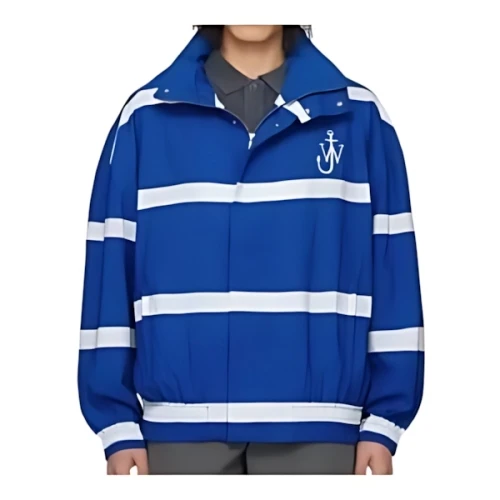 JW ANDERSON ブルー ボーダー トラックジャケット