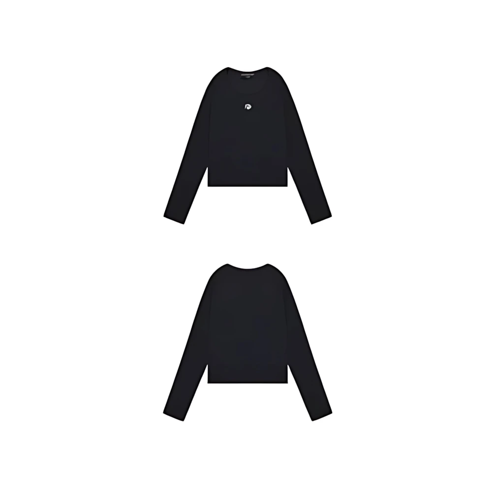 A GEM／9 × .kom 『muah muah/ムーアムーア』 STITCH U-NECK COTTON SPAN LONG SLEEVE