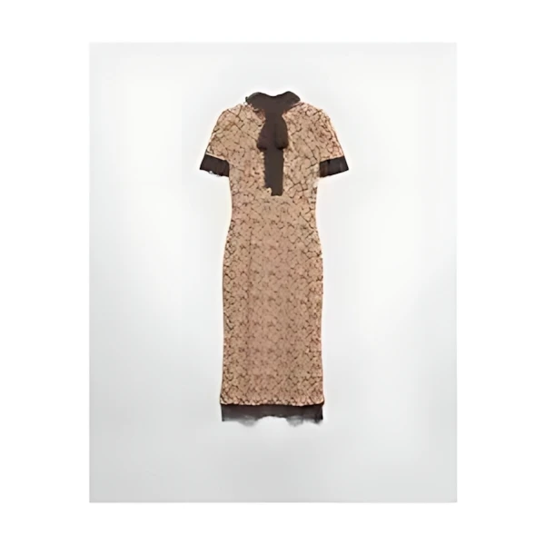 PRADA プリントジョーゼットドレス