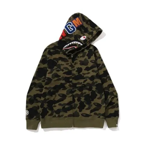 A BATHING APE 1ST CAMO SHARK FULL ZIP HOODIE