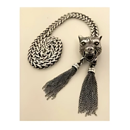 GUCCI アンガーフォレスト ウルフヘッド シルバー ネックレス