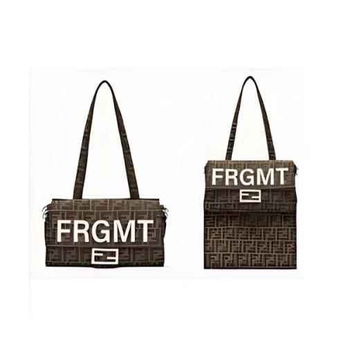 FENDI FENDI x FRGMT ブラウンFFファブリック バッグ