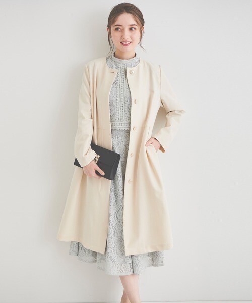 LAISSE PASSE ライナー付きノーカラーコート