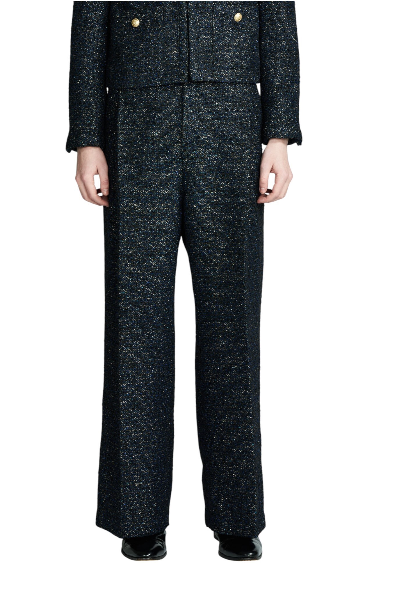 GALAABEND 80’ semi wide leg Sideline Slacks NAVY