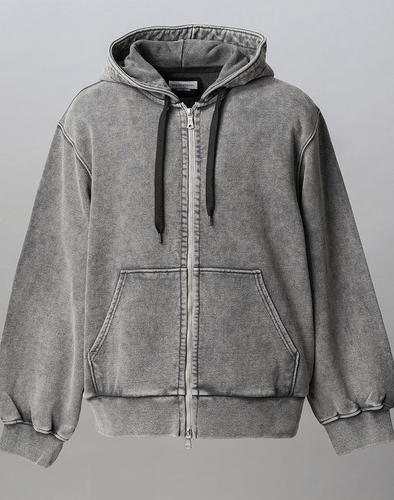 MAISON SPECIAL Prime-Over Fade Zip Hoodie