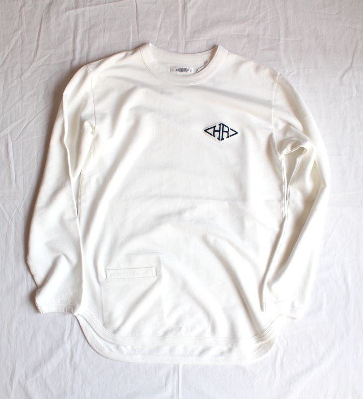 HOLLYWOOD RANCH MARKET HRワッペン フレンチテリーTシャツ【WHITE】