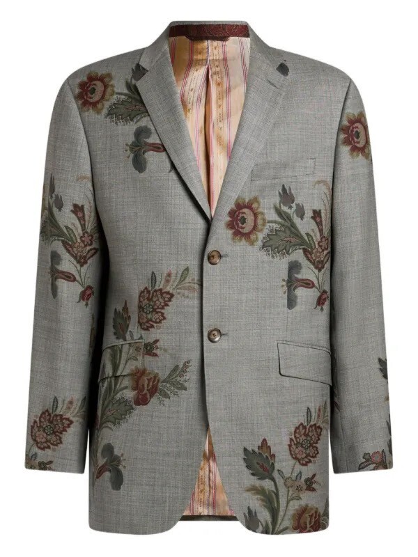 ETRO フローラル シングルジャケット
