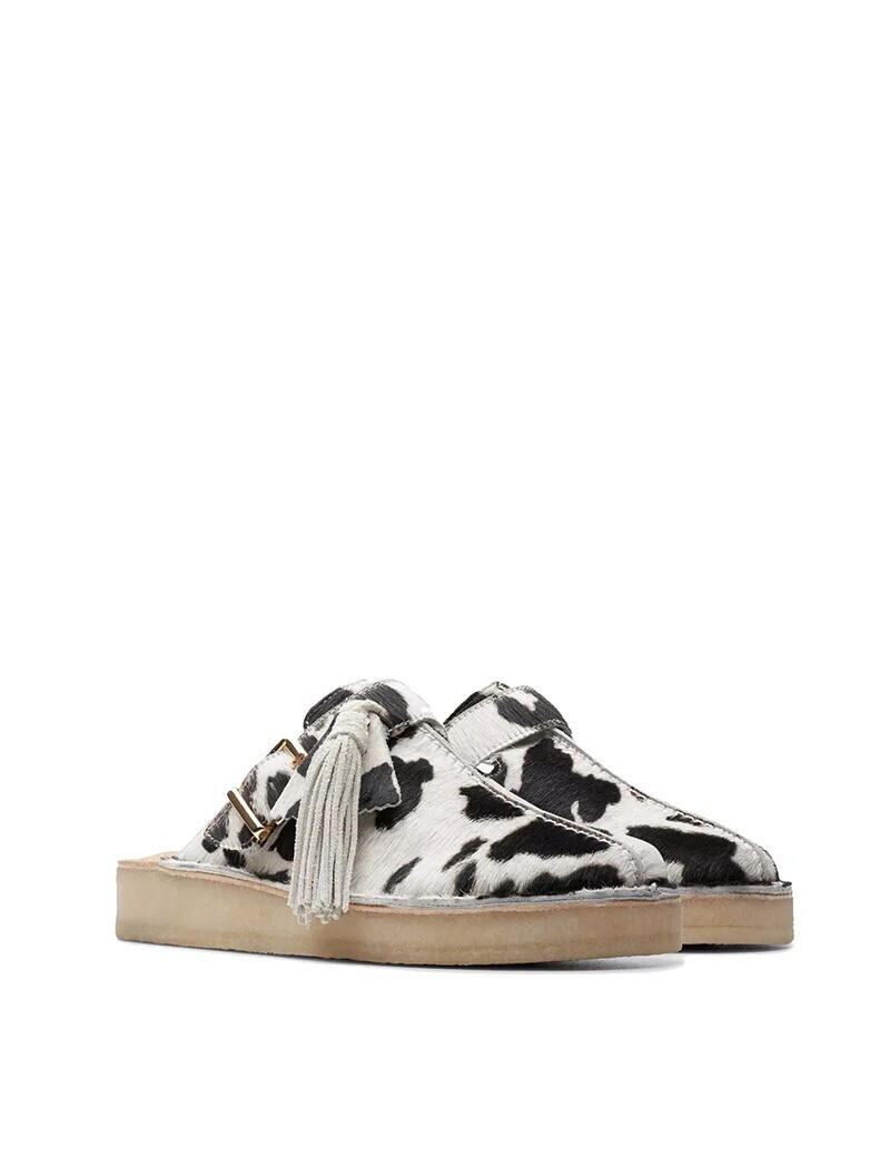 Clarks Originals Trek Mule Cow Print HairOn