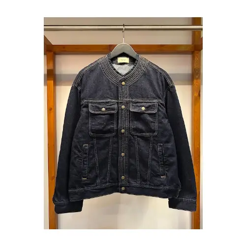 Taiga Igari Stitch Work Slit Denim Jacket