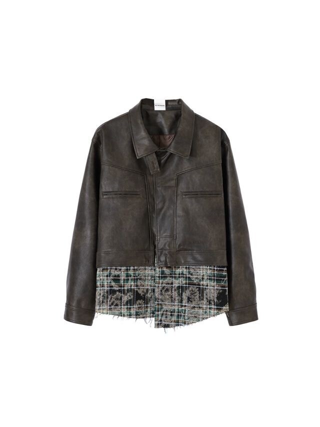 CONP CONP Patchwork Leather Jacket