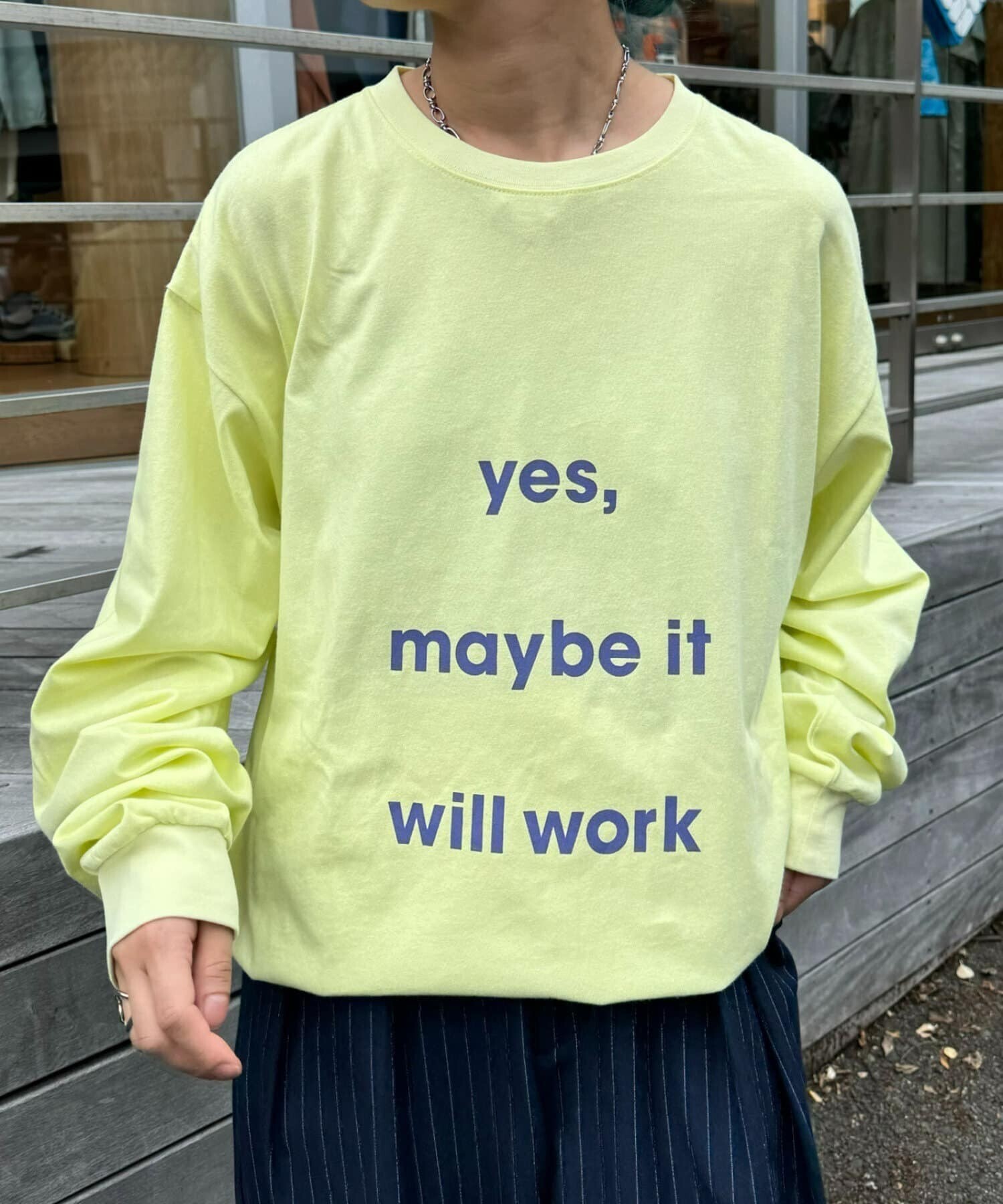 CIAOPANIC TYPY メッセージプリントロンTee
