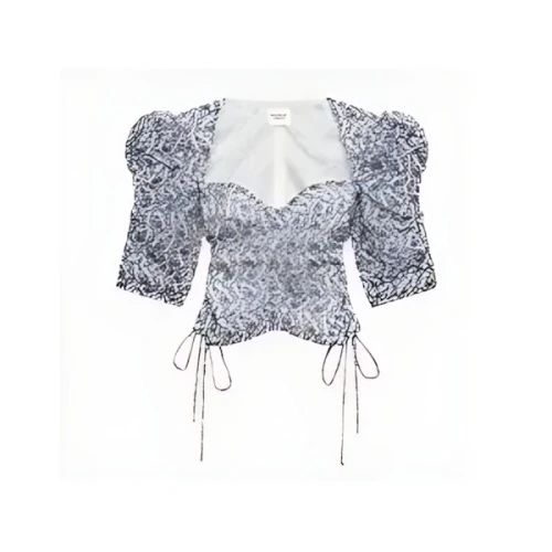 ISABEL MARANT Galaor ruched short cotton blouse