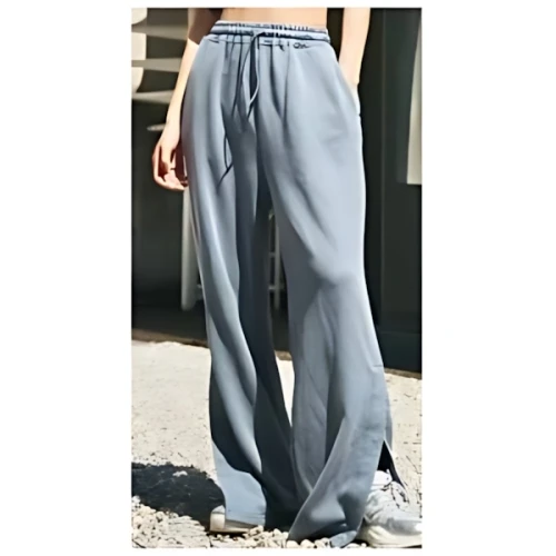 福寿外貌 Vintage Like Side Slit Pants