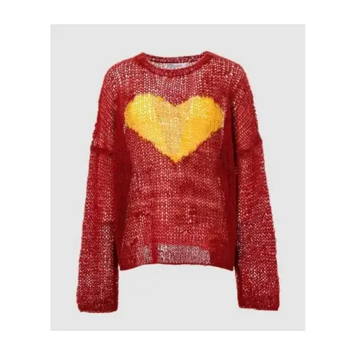 DAIRIKU Heart Mohair Knit Pullover