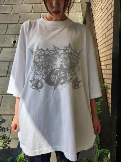 BODYSONG. TEE/REFLECTOR/STAR(WHITE)