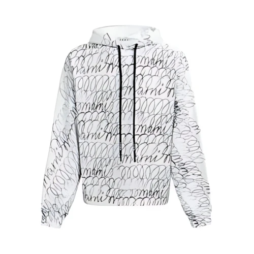 MARNI オーガニックコットン製 フーディー、Marni Scribbleモチーフ