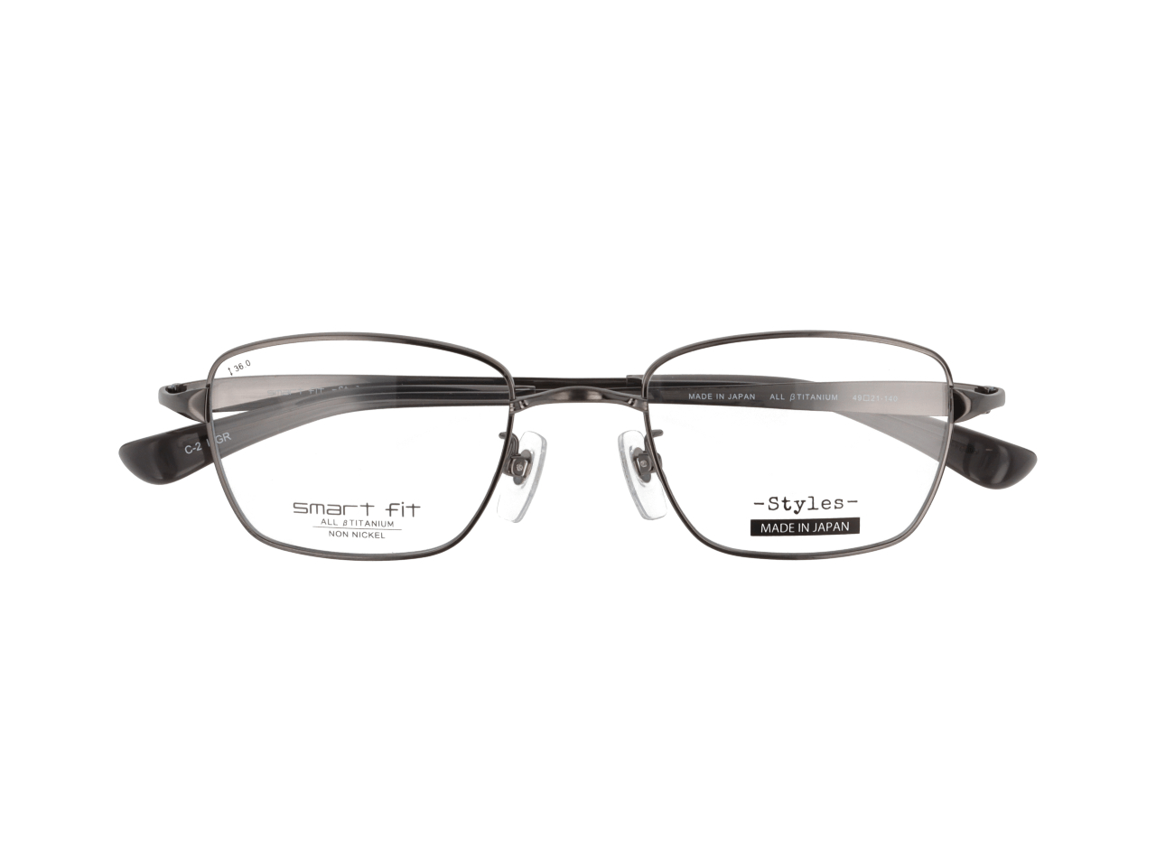 メガネのアイガン SMART FIT -STYLES- SF-8007M　Col.2【グレー】