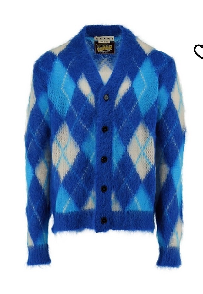 MARNI Marni Mohair Argyle Cardigan
