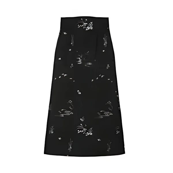 Mame Kurogouchi Nature Pattern Jacquard Skirt