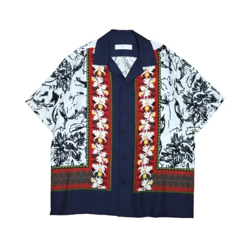 TOGA Cupra cotton twill print shirt