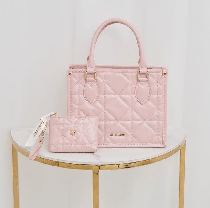 Rosé Muse "Quilting tote S"