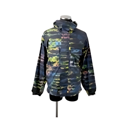 LOUIS VUITTON Mountain Parka Jacket Tie-Dye Technical Blouson Hooded