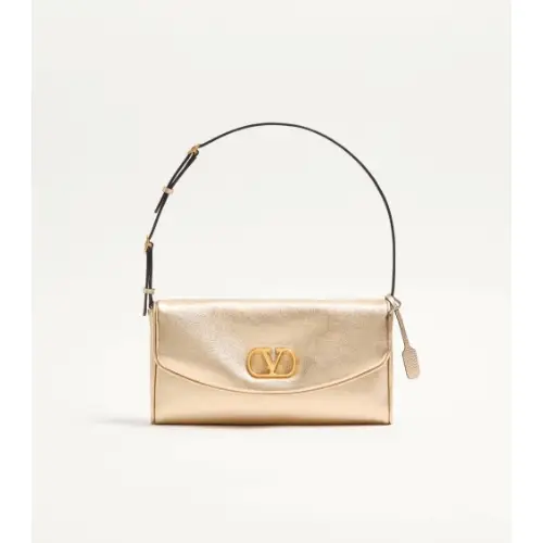VALENTINO ドゥ ヴェイン ラミネート ナッパレザー スモール ショルダーバッグ