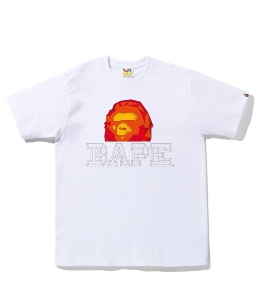 A BATHING APE POLYGON APE HEAD TEE M
