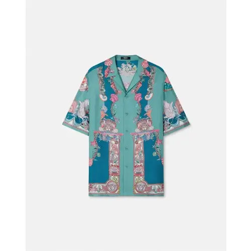 VERSACE シルク シャツ コーラル シアター