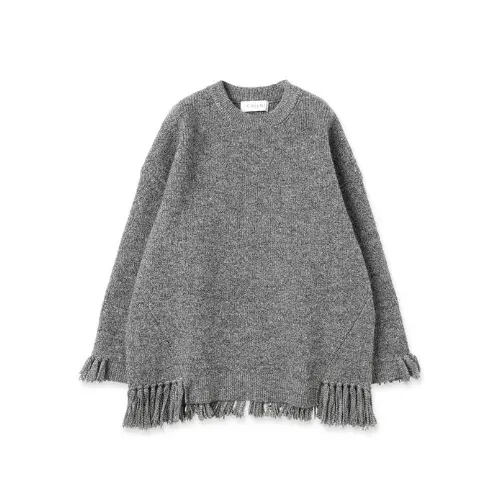 CULLNI Fringe Sleeve&Hem Knit