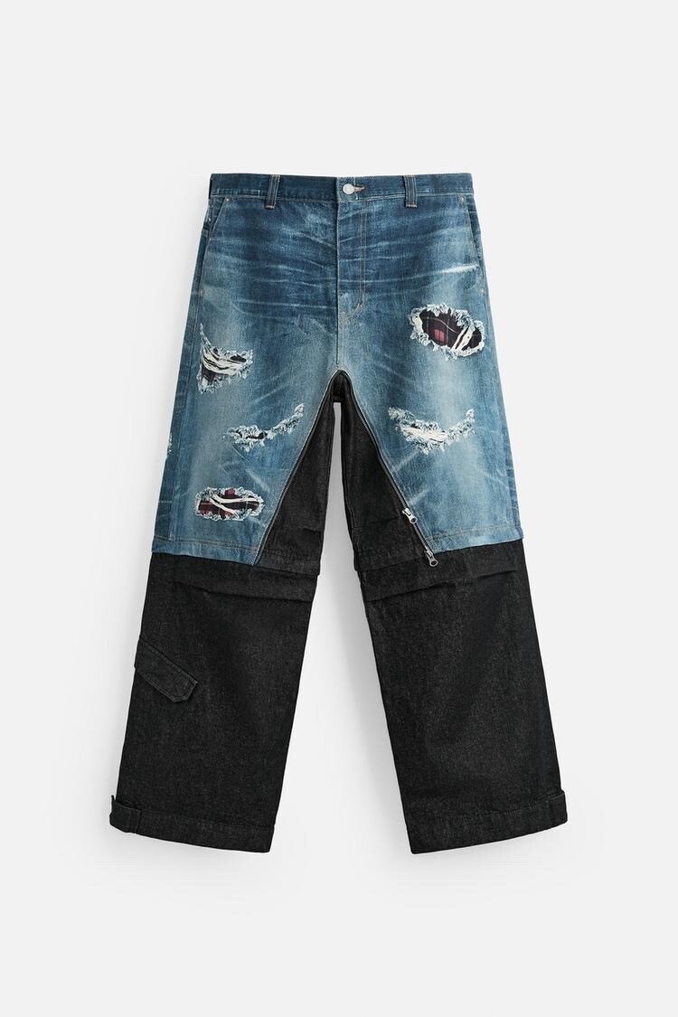 ZARA ANDERSSON BELL X ZARA コラボ レイヤードジーンズ