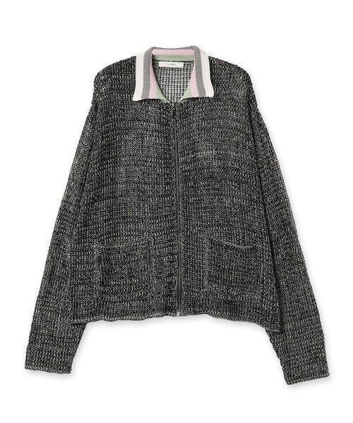 Jieda MESH ZIP UP KNIT