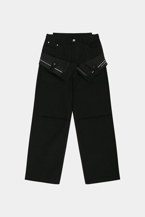 ANDERSSON BELL DOUBLE WAISTBAND WIDE-LEG TROUSERS