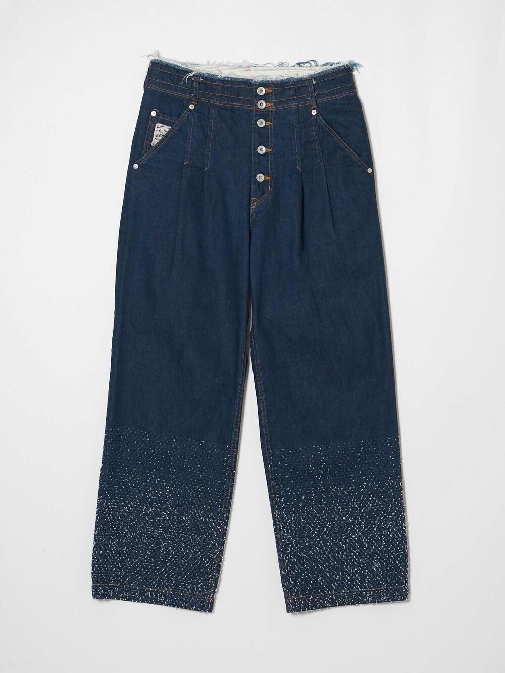 meagratia Gradation needle-punched denim PT