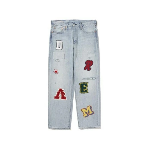 Levi’s 568TM STAY LOOSE ライトインディゴ DESTRUCTED