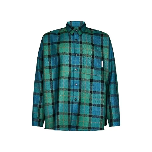 MARNI Checked wool shirt